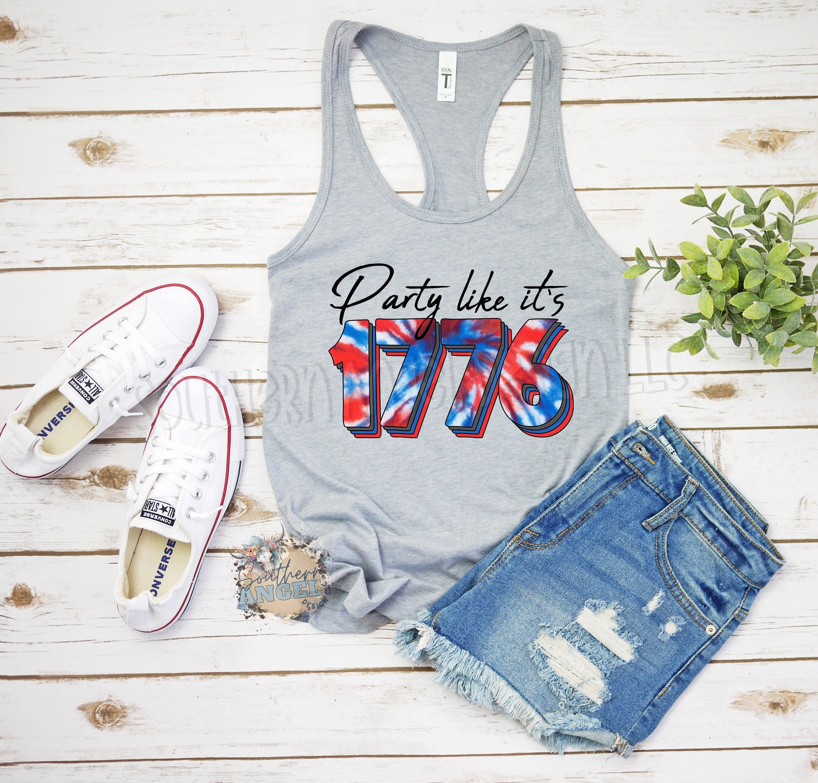 Red White And Moo Tank, Red, White, Trendy Patriotic Tank, 4th of July, Patriotic tank, Retro 4th of July shirt